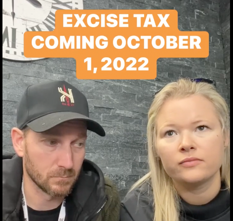 EXCISE TAX COMING TO CANADA