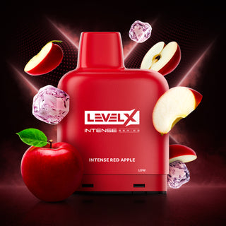 Buy intense-red-apple-iced Level X Intense Series 7000 Puff Pre-Filled Pod- by Level X - 10 FLAVOURS