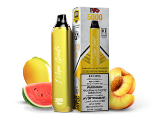 Buy mango-peach-watermelon IVG &quot;I Vape Great&quot; 5000 puff disposable e cigarette - 8 Flavors