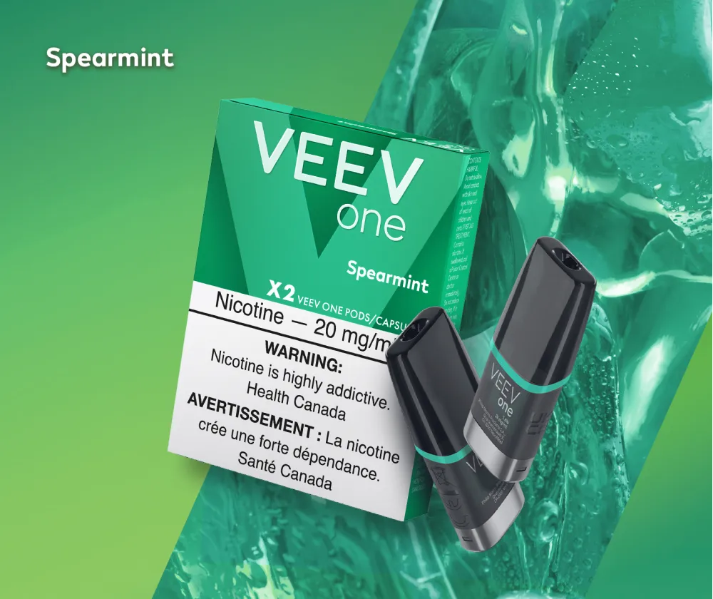 Spearmint By Veev e cigarette pods | Twisted Sisters Vape Shop