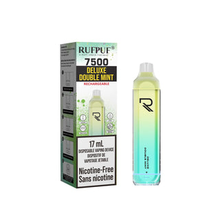 Buy deluxe-double-mint GCore Rufpuf ZERO NICOTINE 7500 Puff Disposable eCigs - 13 Flavours