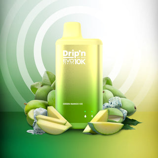 Buy green-mango-ice Drip&#39;n EVO By Envi 10K Puff - 25 Flavours