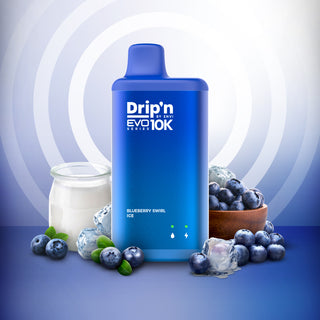 Buy blueberry-swirl-ice Drip&#39;n EVO By Envi 10K Puff - 25 Flavours