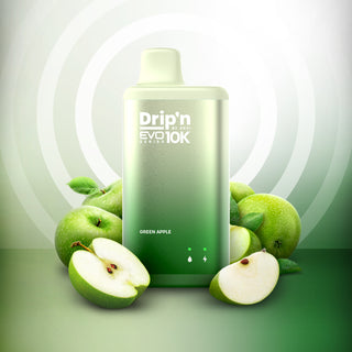 Buy green-apple Drip&#39;n EVO By Envi 10K Puff - 25 Flavours