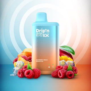 Buy raspberry-peach-mango-ice Drip&#39;n EVO By Envi 10K Puff - 25 Flavours