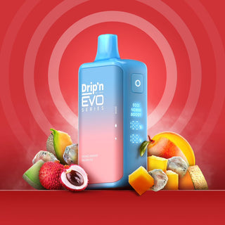 Buy lychee-mango-melon-ice Drip&#39;n EVO By Envi 28K Puff - 26 Flavours - Provincial Tax