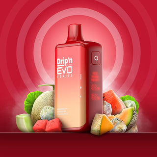 Buy watermelon-cantaloupe-honeydew-ice Drip&#39;n EVO By Envi 28K Puff - 26 Flavours - Provincial Tax