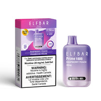 Elfbar Prime 1800 Disposable - Raspberry Peach