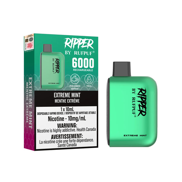 Ripper by RUFPUF 6000 Puff 10MG Disposable eCigs - 14 Flavours