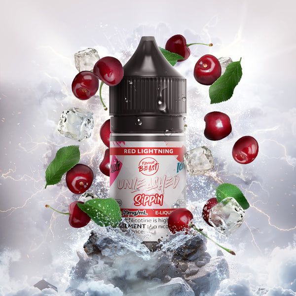 Red Lightning Salts by Flavour Beast Unleashed Sippin'