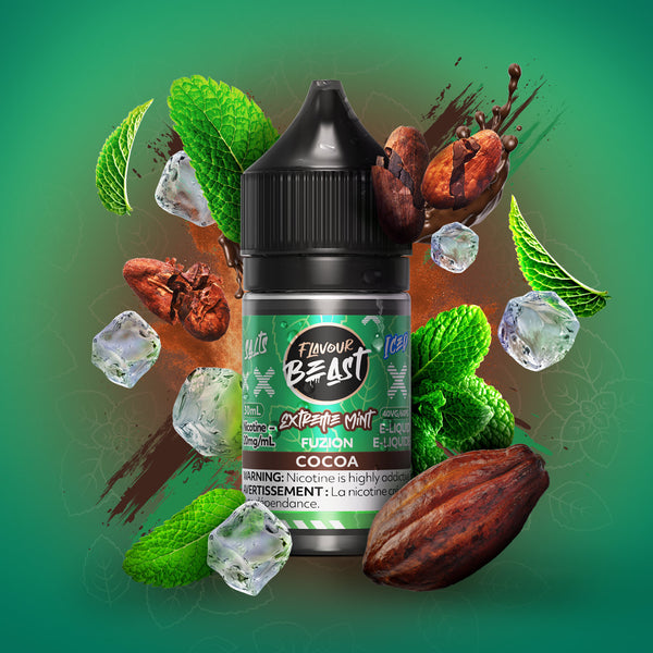 Extreme Mint Fuzion Cocoa Iced Salts by Flavour Beast Fuzion