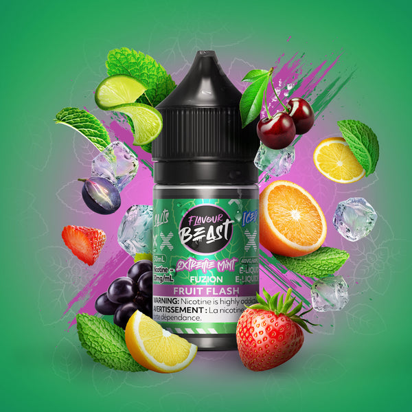 Extreme Mint Fuzion Fruit Flash Iced Salts by Flavour Beast Fuzion