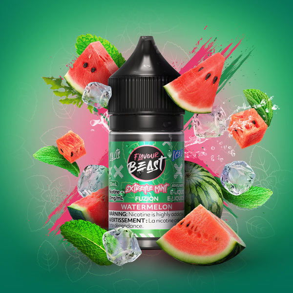 Extreme Mint Fuzion Watermelon Iced Salts by Flavour Beast Fuzion