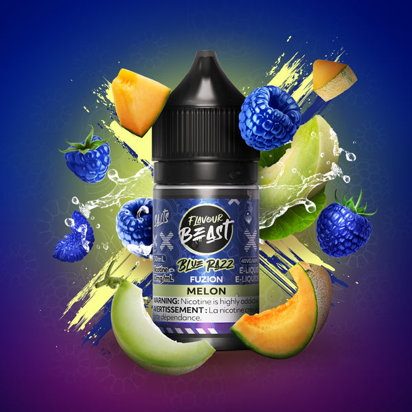 Blue razz Fuzion Melon Salts by Flavour Beast Fuzion