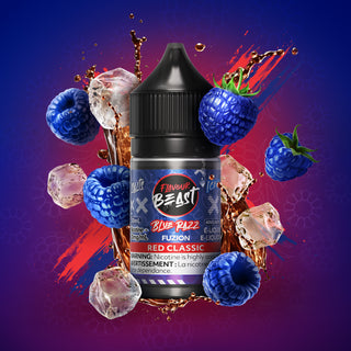 Blue razz Fuzion Red Classic Iced Salts by Flavour Beast Fuzion