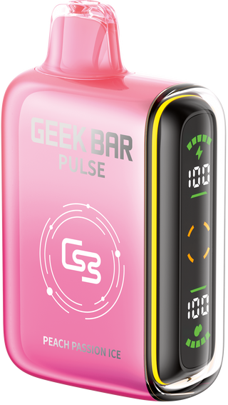 Buy peach-passion-ice Geek Bar Pulse Disposable - 15 Flavours
