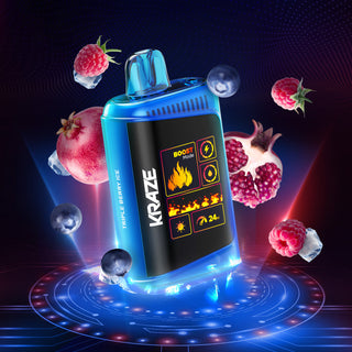Buy triple-berry-ice Kraze HD MEGA 20K Disposable - 20 Flavours