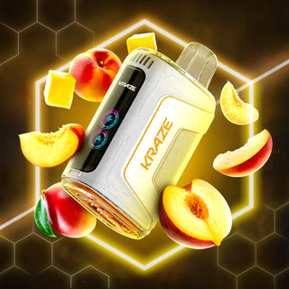 Buy peach-mango Kraze HD 7K Disposable - 10 Flavours
