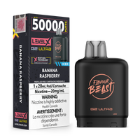 Flavour Beast Level X G2 Ultra 50K Disposable Pod - Original Series - Banana Raspberry Iced