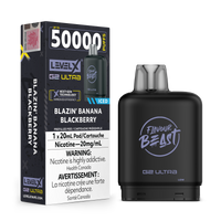 Flavour Beast Level X G2 Ultra 50K Disposable Pod - Original Series - Blazin Banana Blackberry Iced