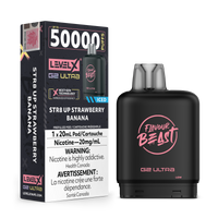 Flavour Beast Level X G2 Ultra 50K Disposable Pod - Original Series - STR8 Up Strawberry Banana Iced