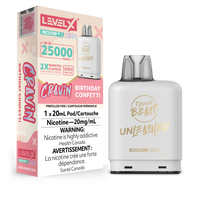 Flavour Beast Level X G2 Ultra Unleashed 50K Disposable Pod - Unleashed Cravin' - Birthday Confetti