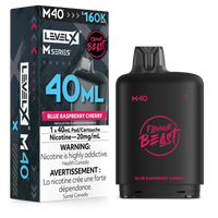 Flavour Beast Level X M Series - 40ml 160k Disposable Pod - Blue Raspberry Cherry