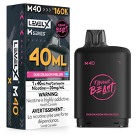 Flavour Beast Level X M Series - 40ml 160k Disposable Pod - Dub Dragon Melon