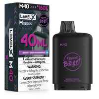 Flavour Beast Level X M Series - 40ml 160k Disposable Pod - Groovy Grape Passionfruit