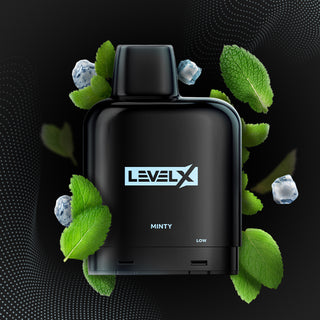 Buy minty-ice Level X Essential 7000 Puff Pre-Filled Pod- by Flavour Beast - 15 FLAVOURS