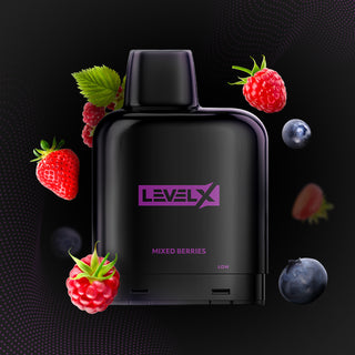 Buy mixed-berries Level X Essential 7000 Puff Pre-Filled Pod- by Flavour Beast - 15 FLAVOURS