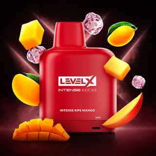 Buy intense-ripe-mango-iced Level X Intense Series 7000 Puff Pre-Filled Pod- by Level X - 10 FLAVOURS