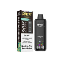 Ripper Sleek 20K Disposable - Nicotine Free - Sour Catchy Ice