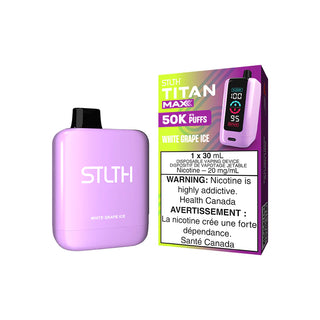 Buy white-grape-ice STLTH TITAN MAX DISPOSABLE - 20 FLAVOURS - Provincial Tax