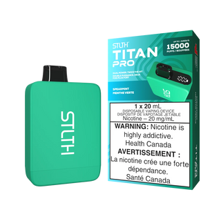 Buy spearmint STLTH TITAN PRO DISPOSABLE - 25 FLAVOURS - Provincial Tax