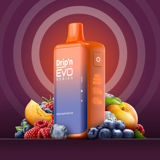 Buy peach-blue-razz-ice Drip&#39;n EVO By Envi 28K Puff - 16 Flavours
