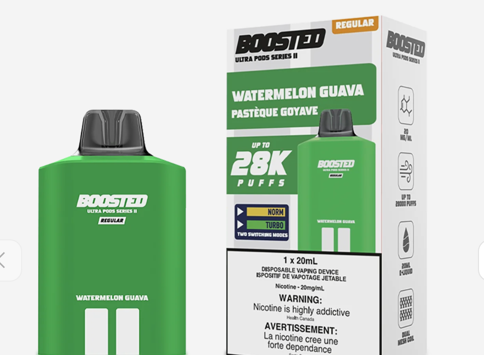 Boosted Ultra Series II 28K Disposable Pod – Twisted Sisters Vape Shop