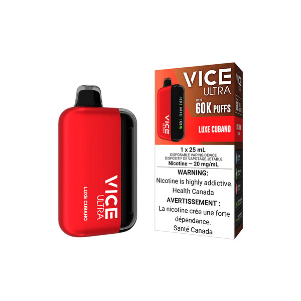 VICE Ultra 60,000 Puff Disposable Vape - 20 Flavours - Provincial Tax