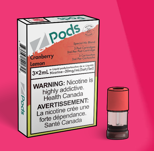 Z PODS Cranberry Lemon by Z labs  Twisted Sisters Vape Shop