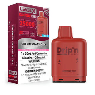 Level X Drip'n Boost G2 25K Puff Pre-Filled Pod - Provincial Tax