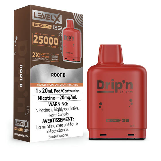 Level X Drip'n Boost G2 25K Puff Pre-Filled Pod - Provincial Tax