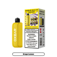 Oxbar Maglink 90K Disposable Pod - Lemon Series - Grape Lemon