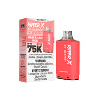 RufPuf Ripper X 75K Disposable Pod - Hawaiian Red