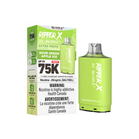 RufPuf Ripper X 75K Disposable Pod - Sour Green Apple Ice