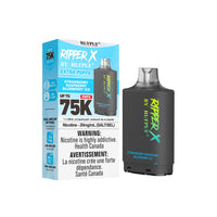 RufPuf Ripper X 75K Disposable Pod - Strawberry Raspberry Blueberry Ice