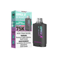 RufPuf Ripper X 75K Disposable Pod - Triple Berry Peach