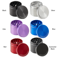 AEROSPACED GROOVE 2.5" (63mm) 4-piece Aluminum Grinder