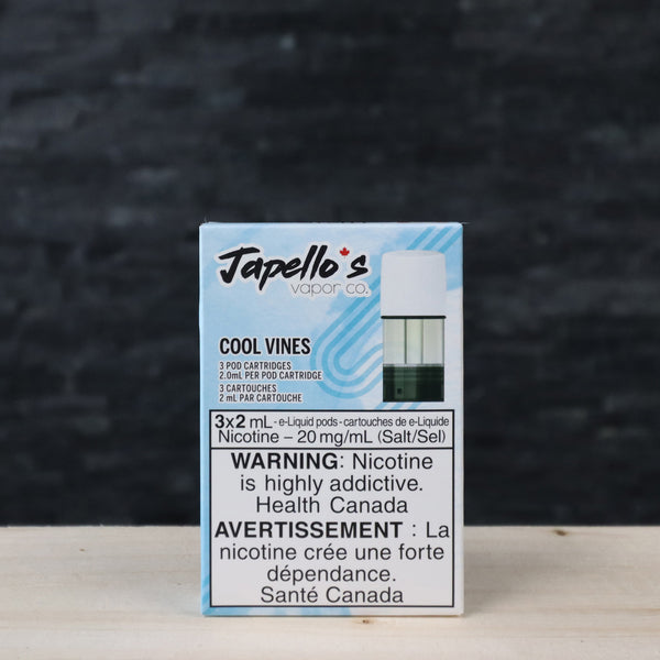 STLTH Cool Vines e cigarette liquid by Japello's available at Twisted Sisters Vape Shop