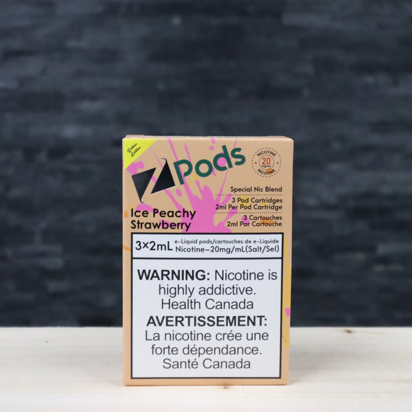 Z PODS ice Peachy Strawberry by Z labs - Twisted Sisters Vape Shop