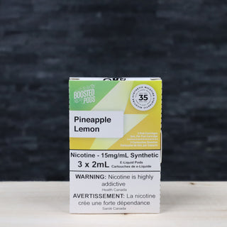 Boosted e cigarette Pineapple Lemon pod is STLTH Compatible vape shop near you